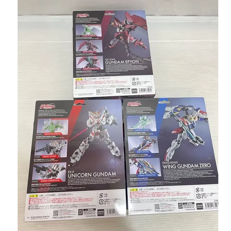 Bandai véritable GU RX-0 licorne GUNDAM EPYON XXXG-00W0 aile GUNDAM zéro Anime figurine à collectionner modèle jouets cadeau enfants