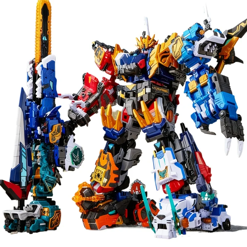 

Mini Force 8 Super Dinoid Tyrannosaurus Rex Battle King Transform Combined Mecha Miniforce Robot Action Figures Deformation Toys