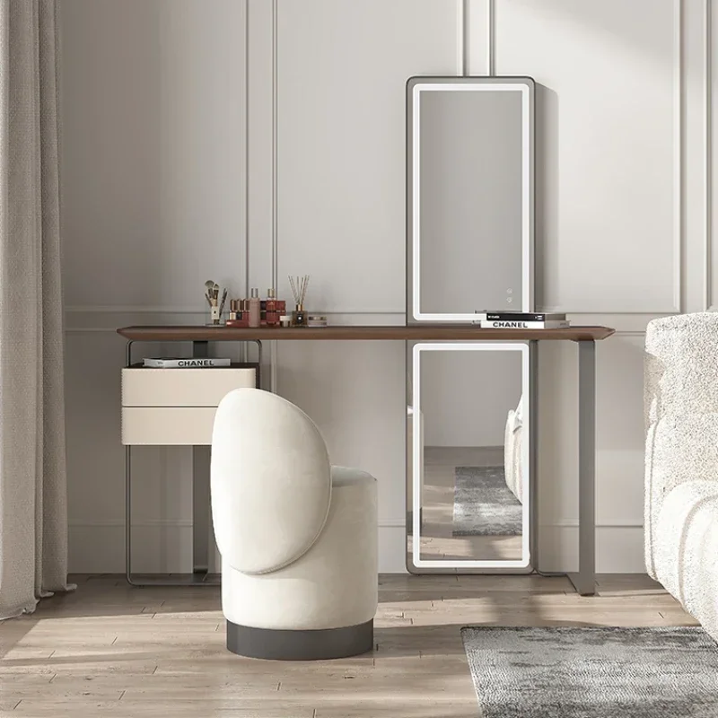 Dresser Bedroom Modern Minimalist Dresser Full-Length Mirror Integrated Advanced Makeup Table
