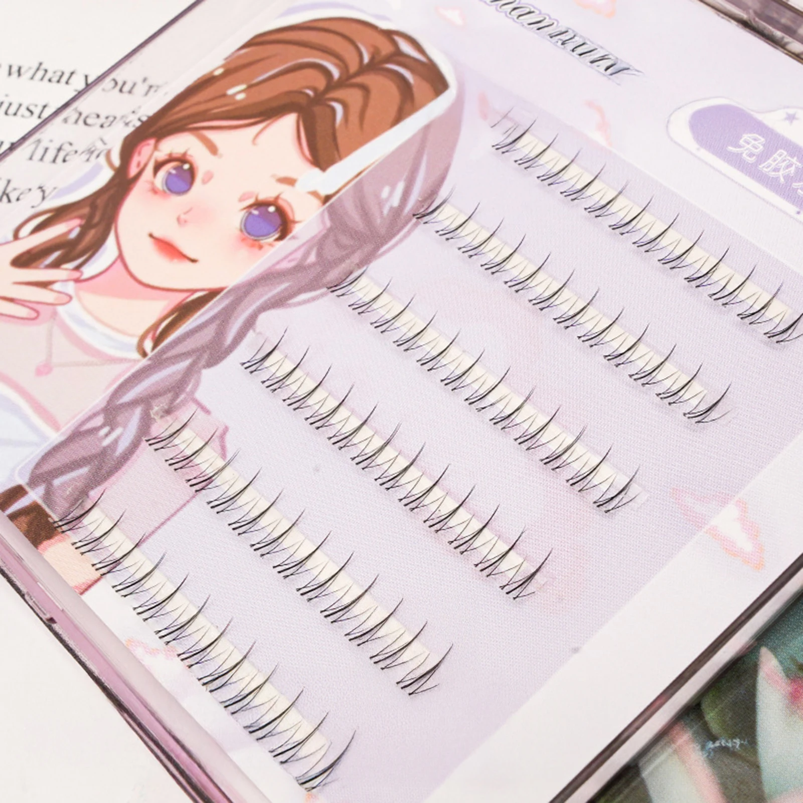 Glue Free Sunflower Cluster False Eyelashes No glue diy lash extenstions Natural soft fake eyelash for women makeup