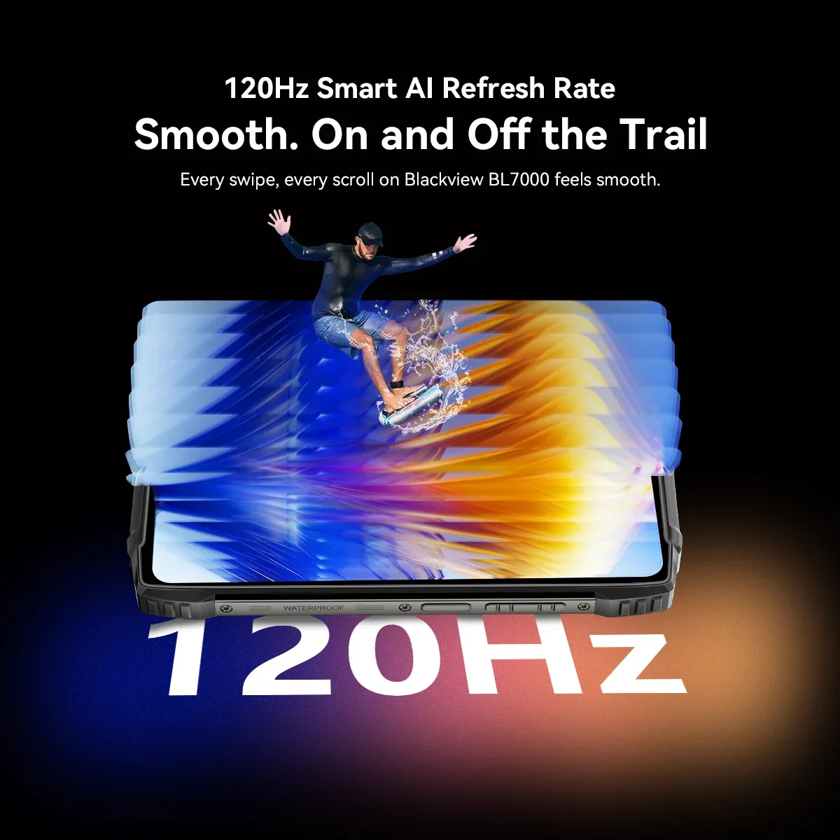 BLACKVIEW Rugged Smartphone BL7000 7500Amh 5G AI MTK 6300, 6.78" HD+2.4K Display 120Hz, 8GB + 256GB, Cerllphone Android 15