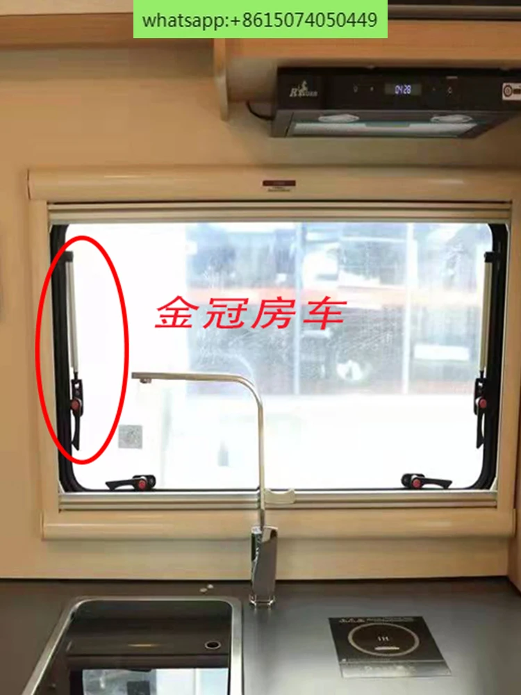 Maintenance of applicable housing car with window push-out window support rod for RV trailer