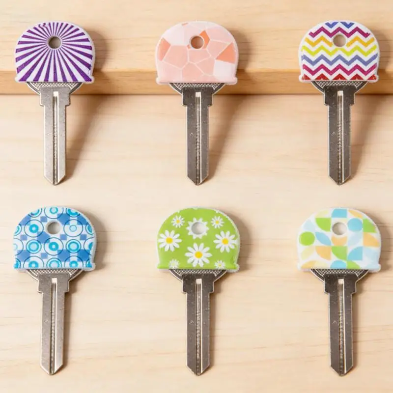 Silicone Anti-Slip Key Protection Cover, Key Identification Marker Tags Decorative Caps Nice Gift For Daily Use