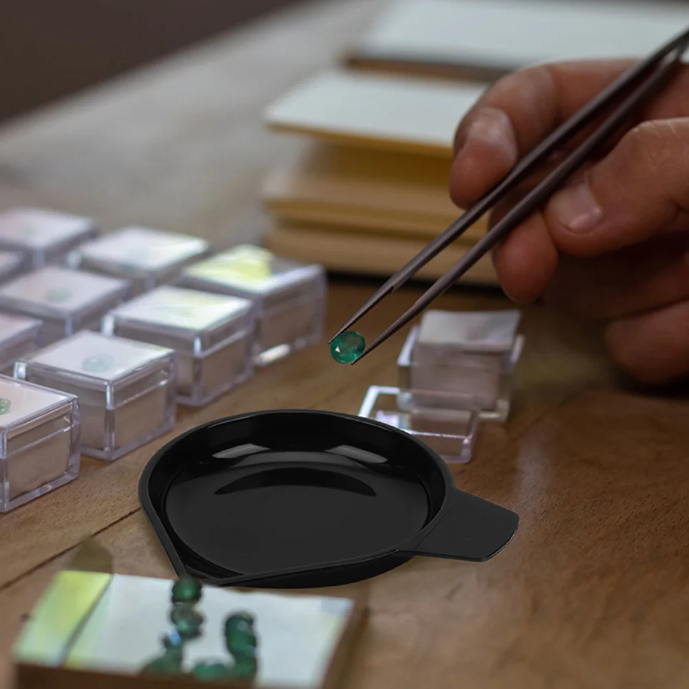 10 قطعة صواني بلاستيكية مقياس رقمي مقلاة وزن لمختبر مسحوق استخدام طبق وزن قابل للتكديس لوحة وزن متينة للتدريس #4