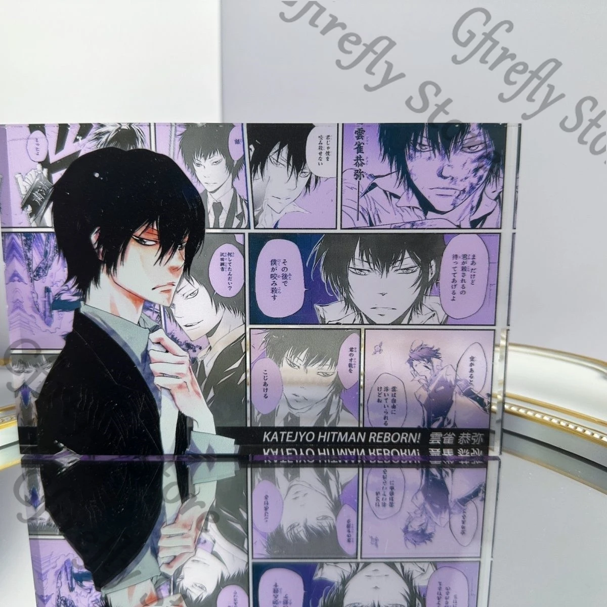 

Acrylic Brick HITMAN REBORN Display Stand Hibari Kyōya Indicative Board Collect Anime Ambitus High Quality Decoration Gift