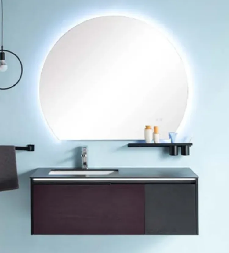 

Sanitary Ware Fancy Wall Bathroom Cabinet with Mirror & Basin for Hotel