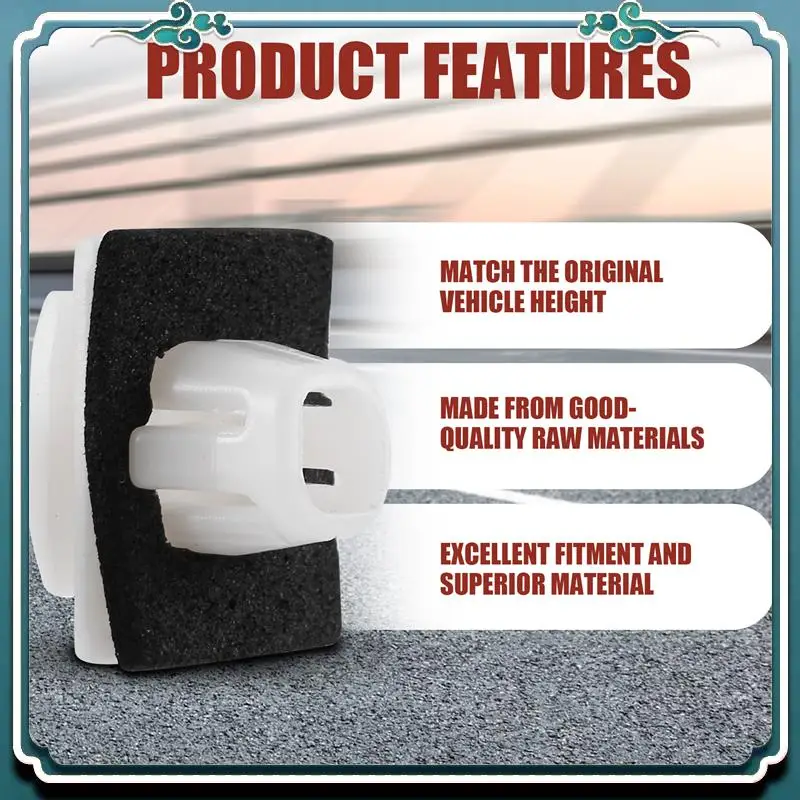 

ABTU-100 Pcs Lower Outer Door Weatherstrip Clip With Sponge Pad For Honda CR-V 2002-On 75315-S9A-004