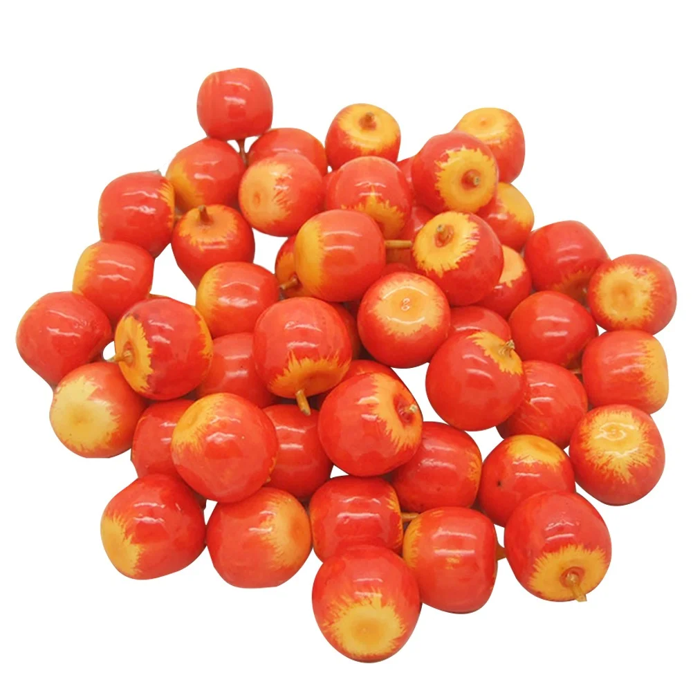 

100pcs Simulated Fruit Miniature Fruit Props Creative Crafts Small Decor for Home Mall Store DIY Desktop (Mixed