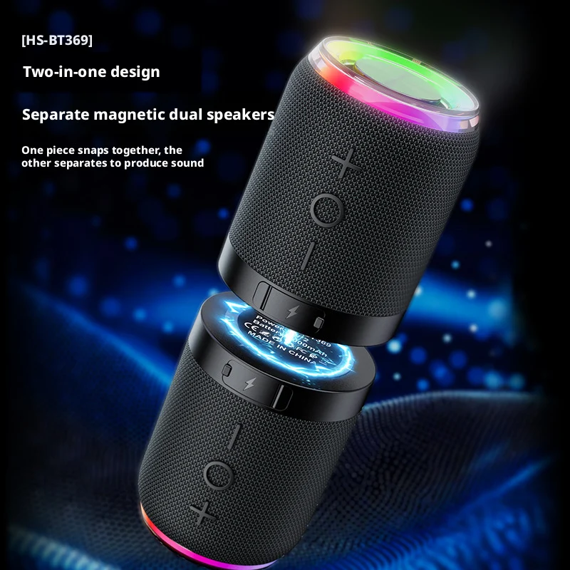 magnetic-split-tws-bluetooth-speaker-dual-drivers-stereo-sound-rgb-light-portable-waterproof-bass-speaker-for-outdoor