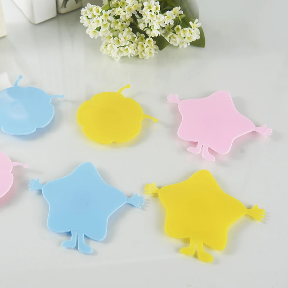

4pcs Non Cup Pads Silicone Bowl Mats Anti Tipping Heat Resistant Baby Bowl Suckers Kids Tableware for Children