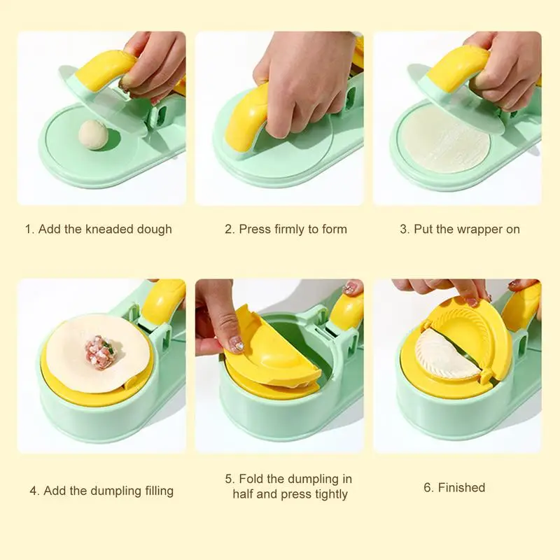 2 In 1 Dumpling Mold Press Dough Presser Dumpling Wrapper Mold Safe And Convenient Kitchen Dumpling Making Tool For Friends And
