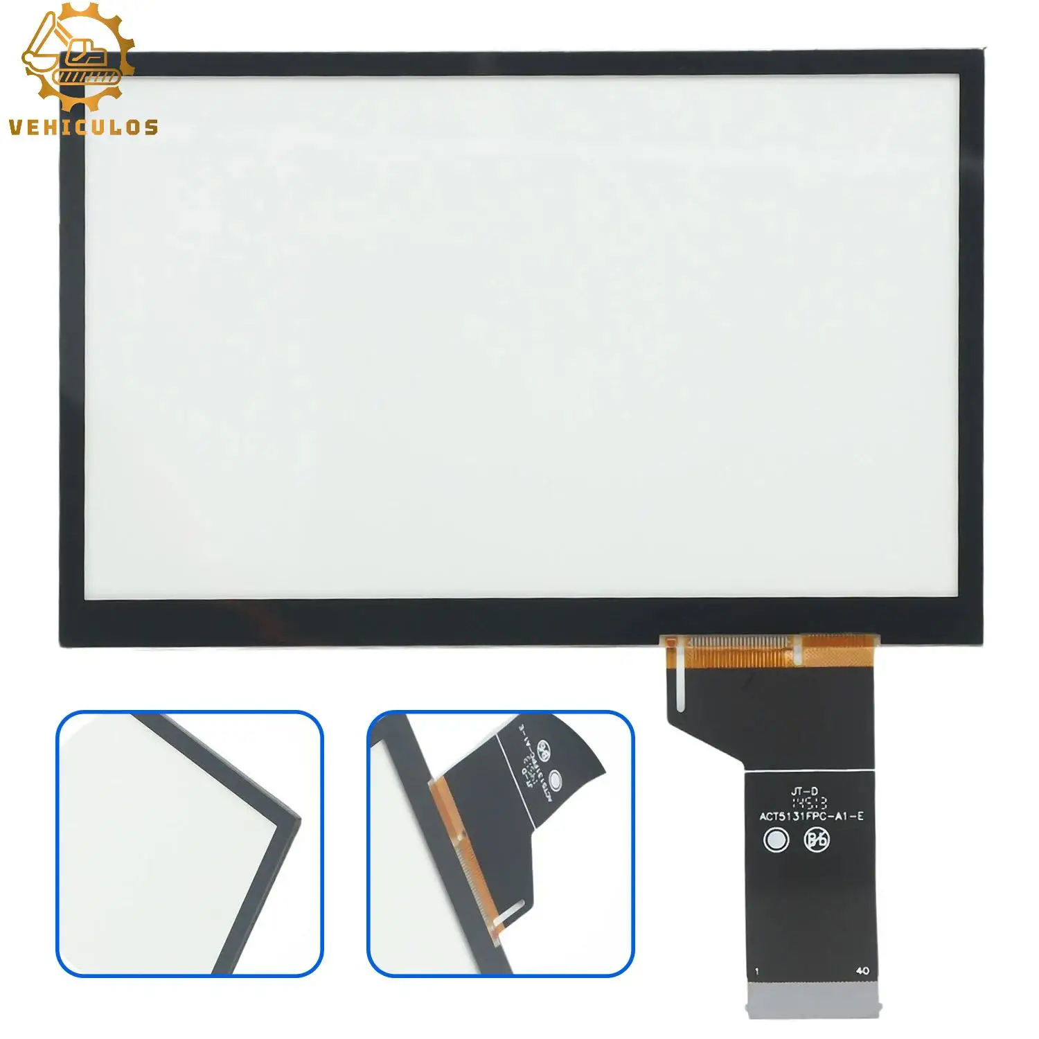 6.3 Inch 40 Pins Car LCD Touch Screen Panel WVGA0633F00039 WVGA0633F00045 FOR VW Golf Polo Jetta Passat CC Tiguan Caddy Amarok