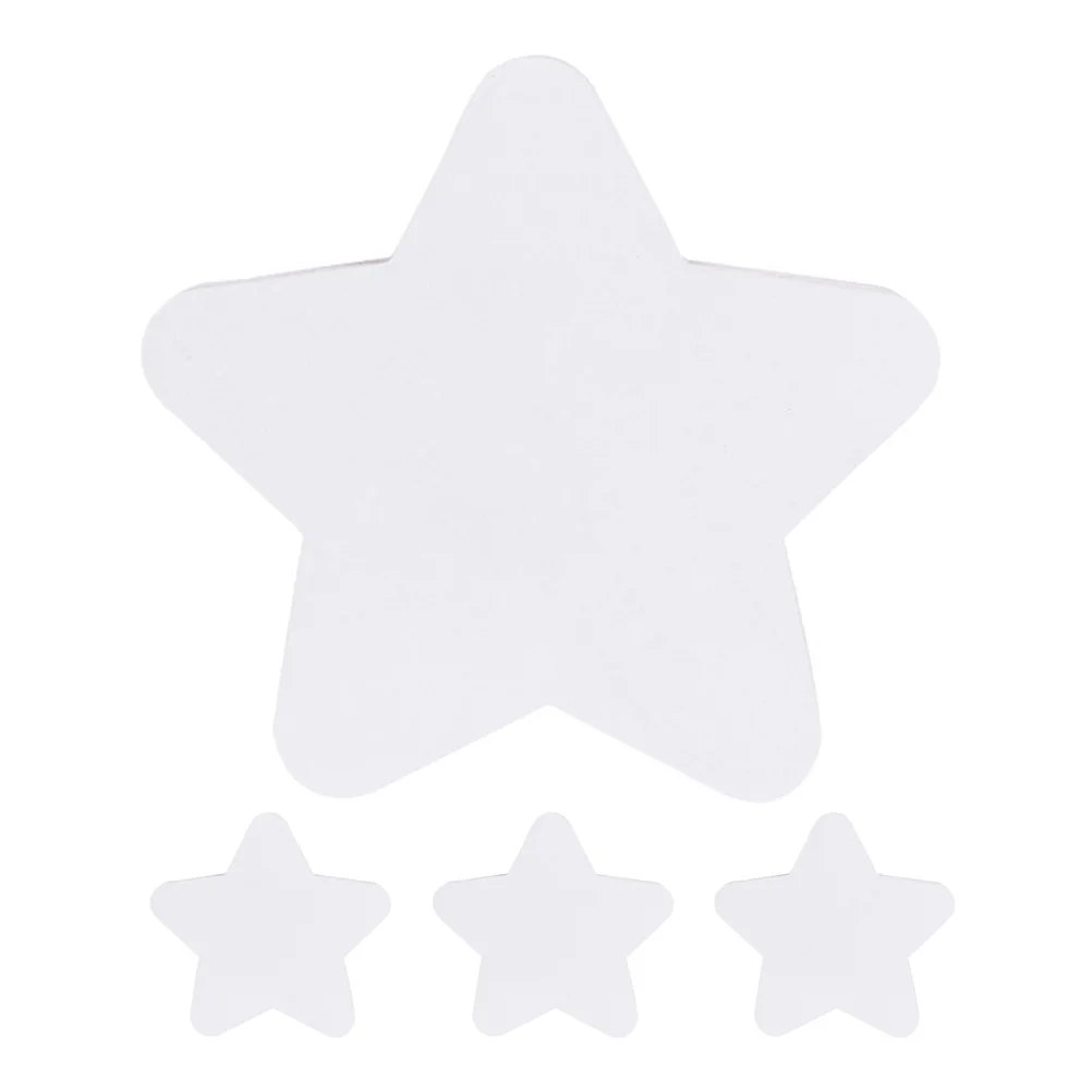 

4Pcs Star Shape Cotton Canvas Boards Oil Painting Blank Panels Rounded Edge Mini Artist Painting Canvas Boards for Beginners