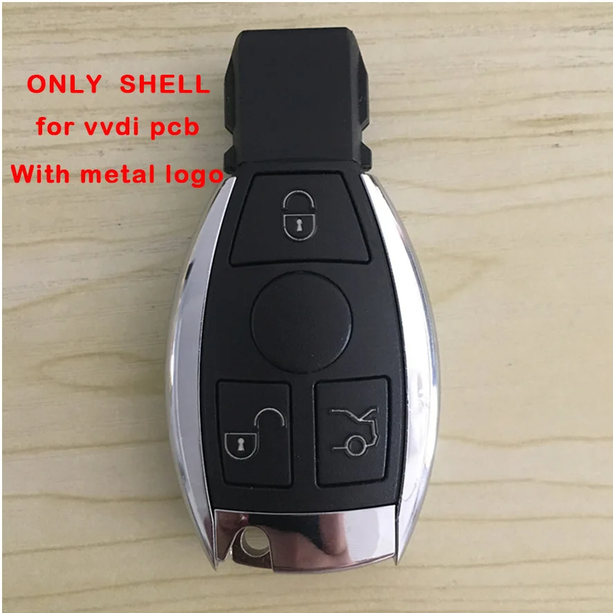 

Car Key shell for Mercedes Benz A B C E G W Class W203 W204 W205 W210 W211 W212 W221 Auto Replacement Keys Black Case Cover