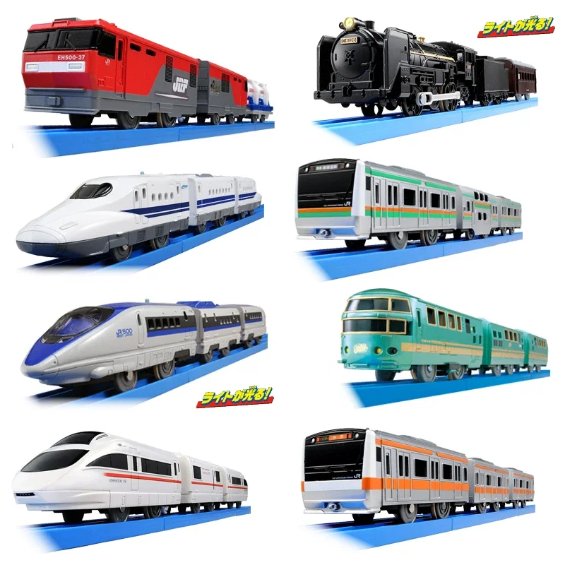 

Tomica Electric Track Three Links Locomotive Boy Toy Electric Train Bullet Takaratomy Train High-speed Rail Transport Trucks