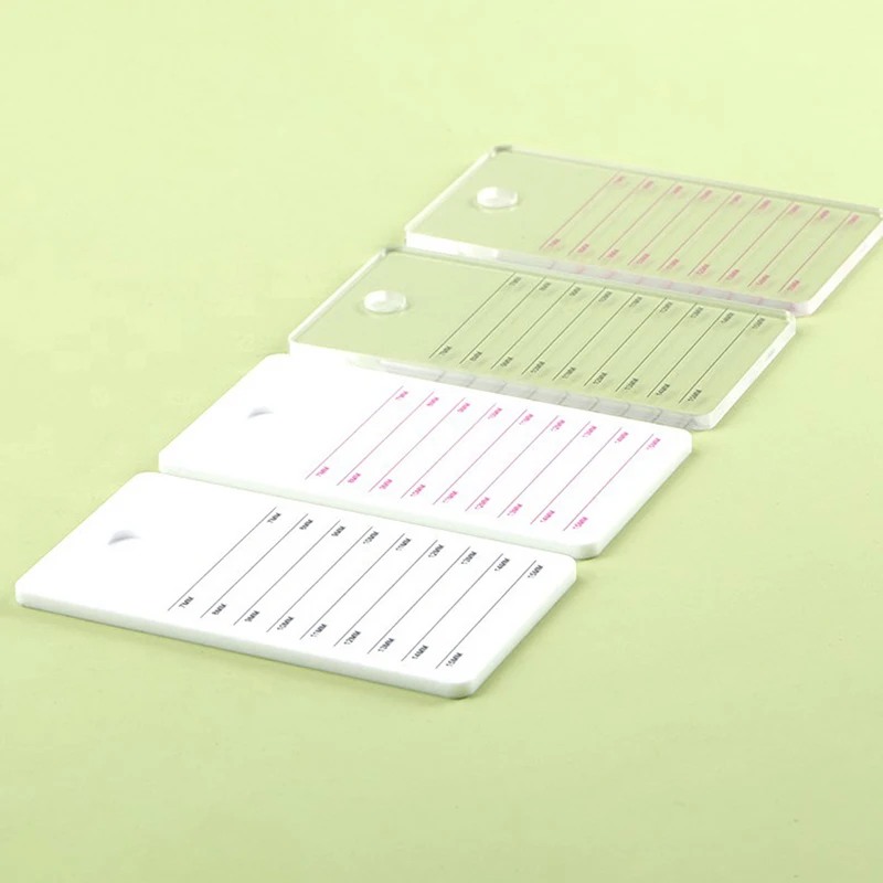 Acrylic Eyelash Board Eyelash-Tray Palette Eyelash Tray Strip Stand Individual Eyelash Extensions Hand Plate Lash Pallet Holder