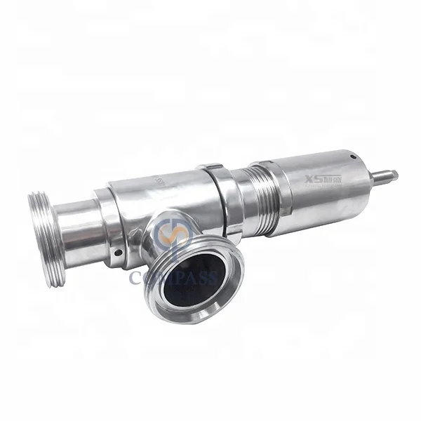 DN40 Stainless Steel SS316L 4Bar Sanitary Grade Food Grade Male Threaded End Safety Valves for the Food and Beverage Processing