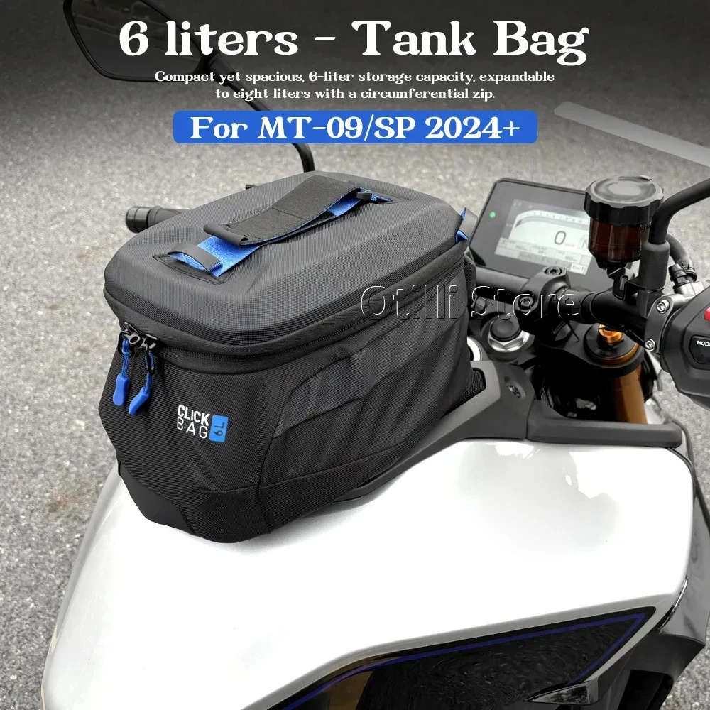 Motorcycle mailbox bag 2024-2026 MT09/MT-09 SP Motorcycle quick release fuel tank bag 6L expansion 8L accessories
