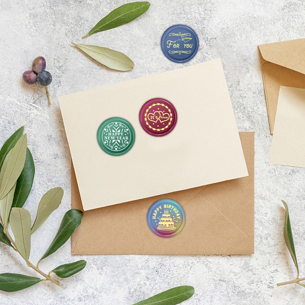 Finest Wine Wax Seal Stamps Brass Head (not included Wax Seal Beads) For You,Open Here,Open me,Good luck 0.98\