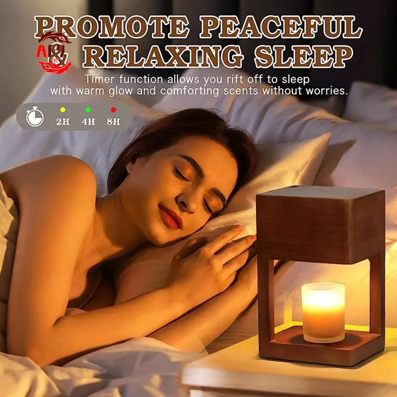 

AF90-Melting Wax Lamp Electric Candle Warmer Lamp Dimmable For Scented Candles For Desk Table Bedroom Night Lights UK Plug