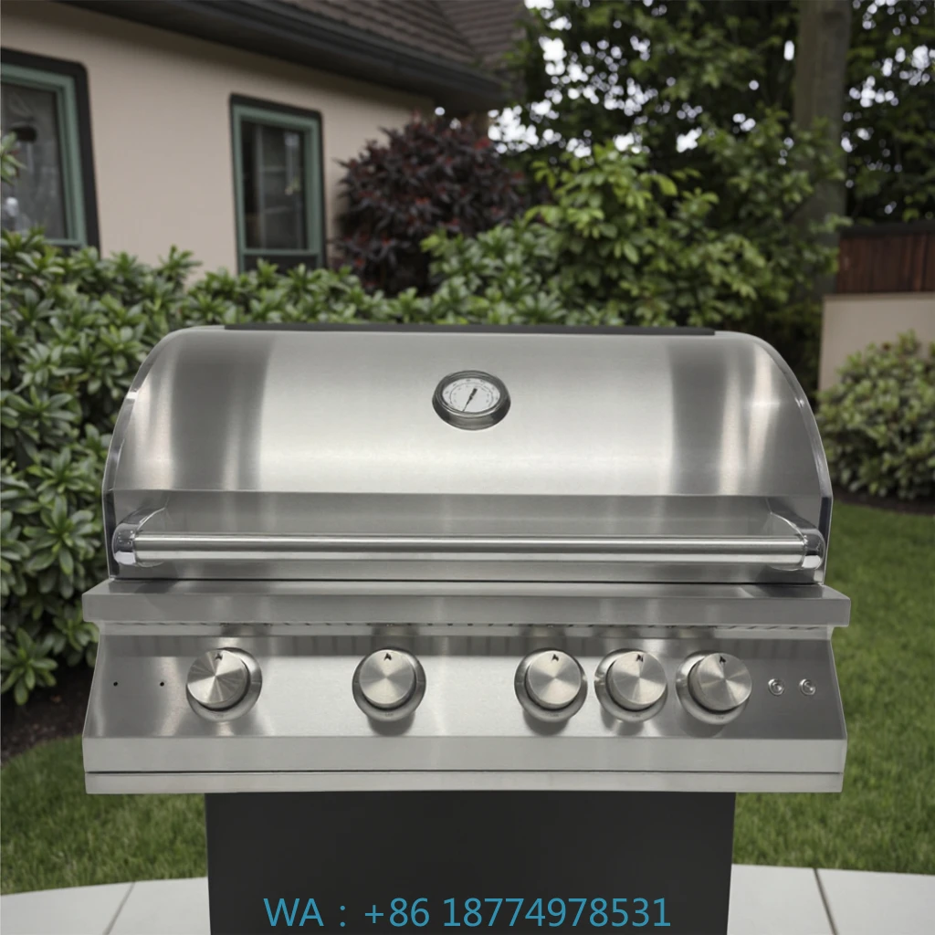 

Propane Gas BBQ Grill Infrared Burnern Heavy-Duty Stainless Steel Multifunctional Outdoor Kitchen Equipment Built-i