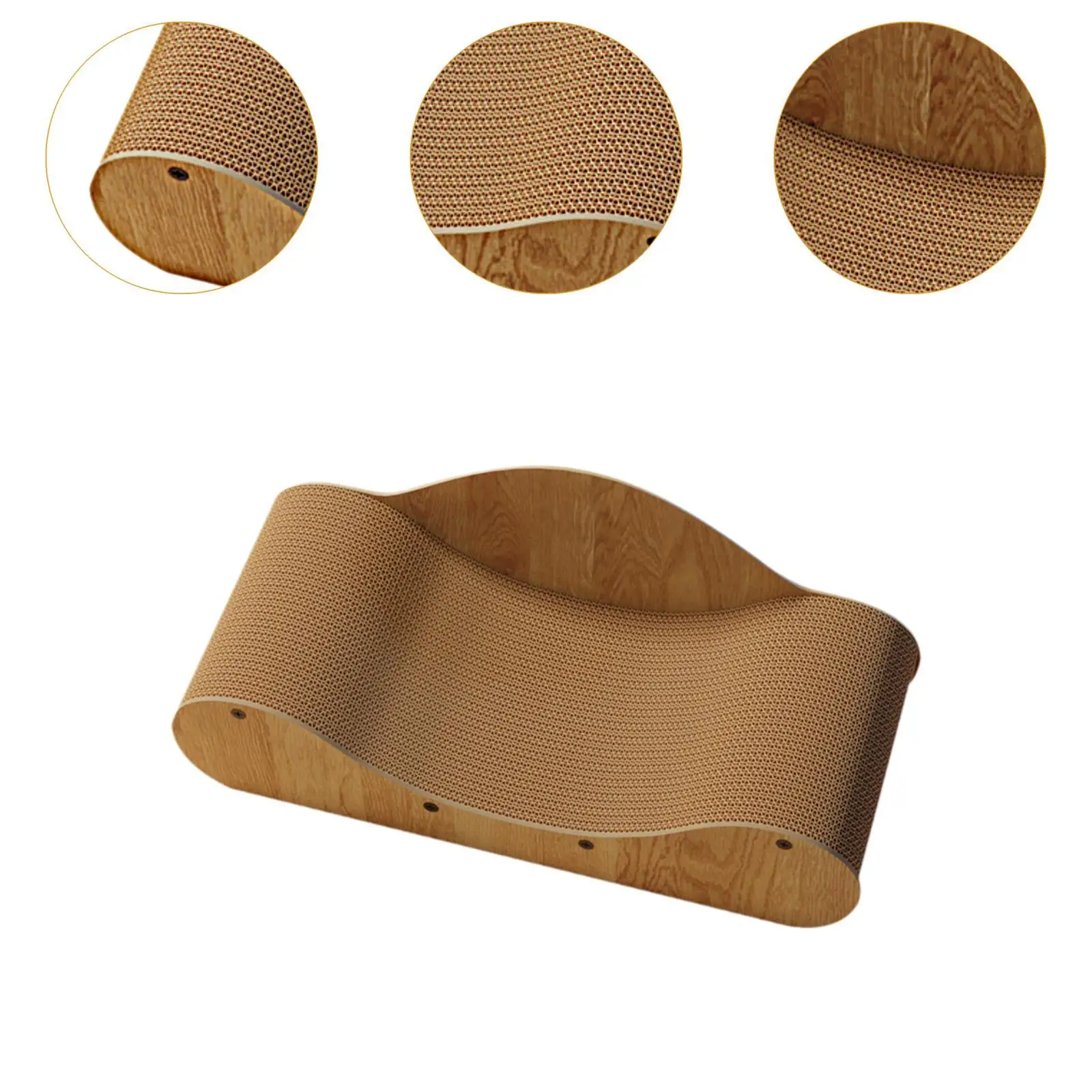 Corrugated Cardboard Cat Scratcher Couch Bed Accessory Furniture Protector Multifunctional Wear Resistant for Indoor Cats