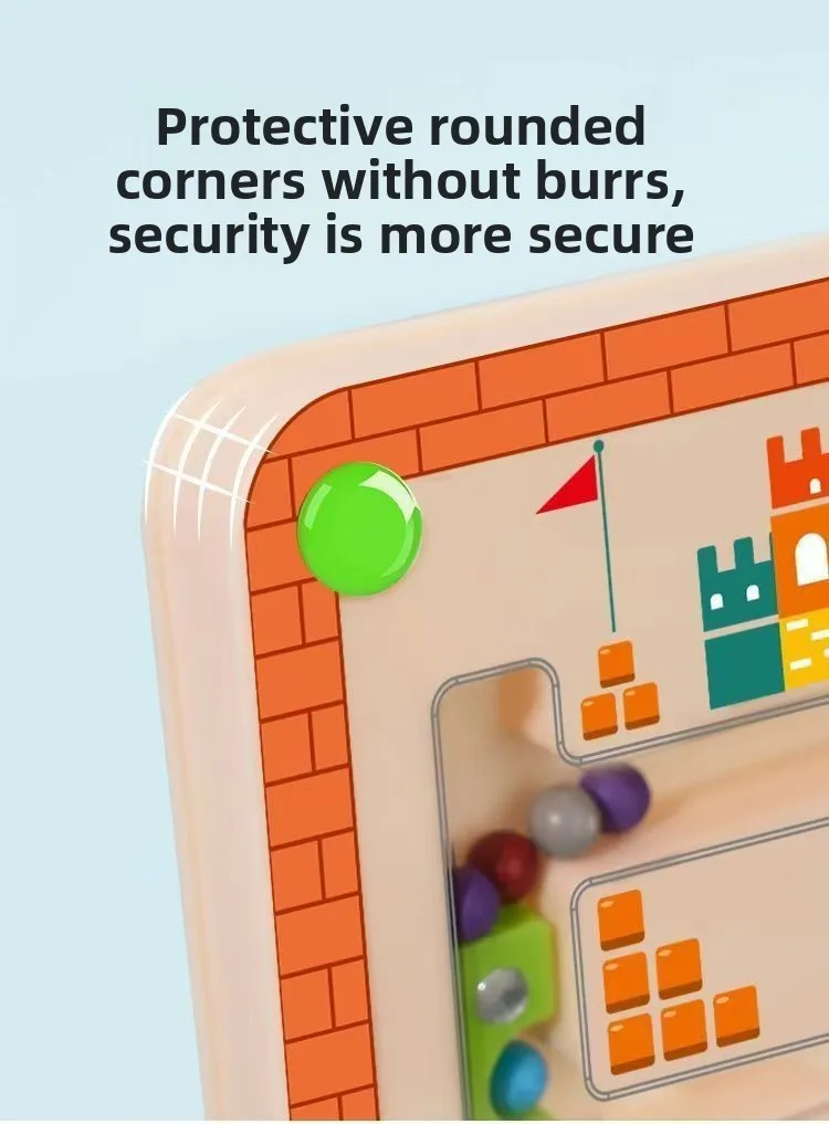 Magnetisches Farb- und Zahlenlabyrinth, Lernspielzeug, Farbzuordnungsspielzeug, Montessori-Spielzeug für Kinder, fördert die Konzentrationsfähigkeit, Geschenk. – Detail 3