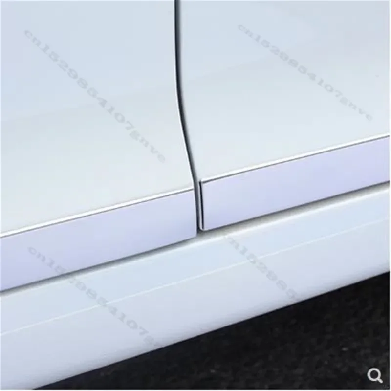 For 2017-2021 MG6 Door edge strip stainless steel Tailgate moulding body trim strip door trim bright strip modification 4PCS