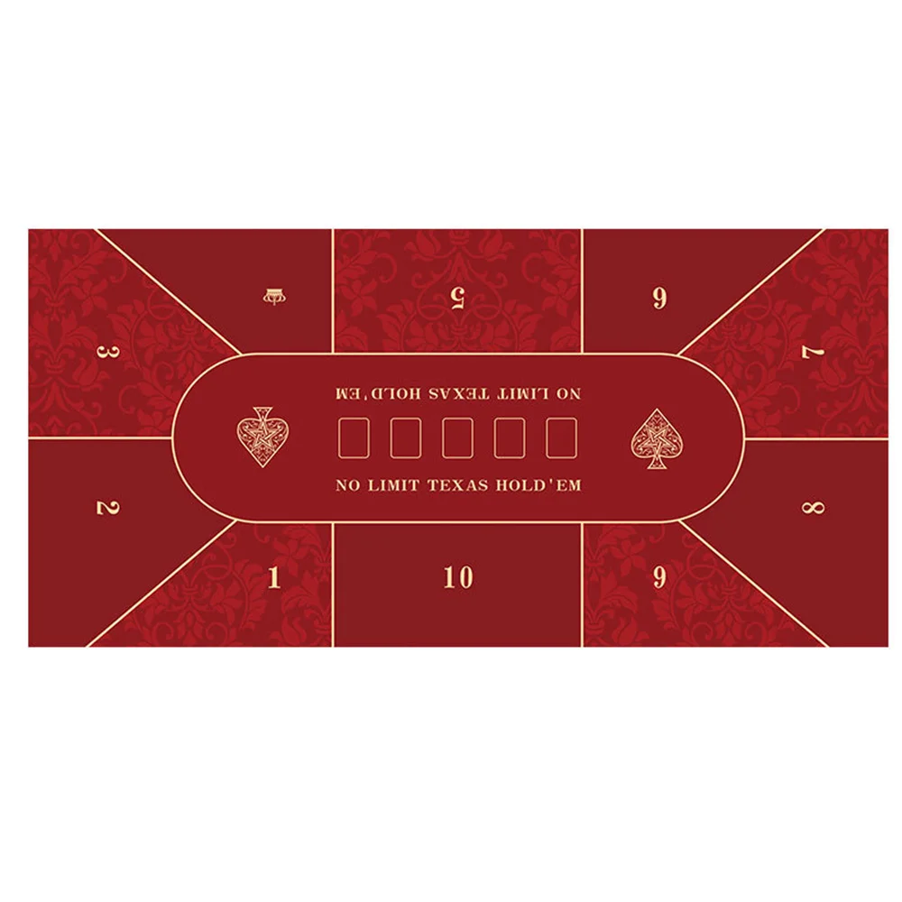 

Anti Slip Texas Hold'em Table Mat Thick Casino Poker Table Tablecloth Rubber Poker Mats for Party Entertainment Accessories