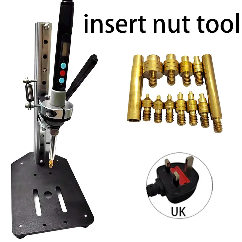 M1 M1.4 M1.6 M2 M3 M4 M5 M6 M8 Set di calore inserto strumento saldatore punta filettatura inserto dado Kit integrato per parti di stampa 3d