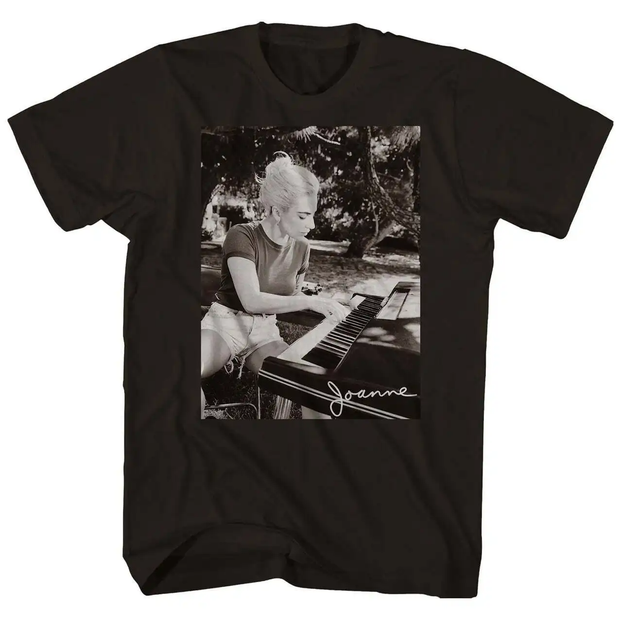 

Lady Gaga Classic Joanne Piano Photo T Shirt