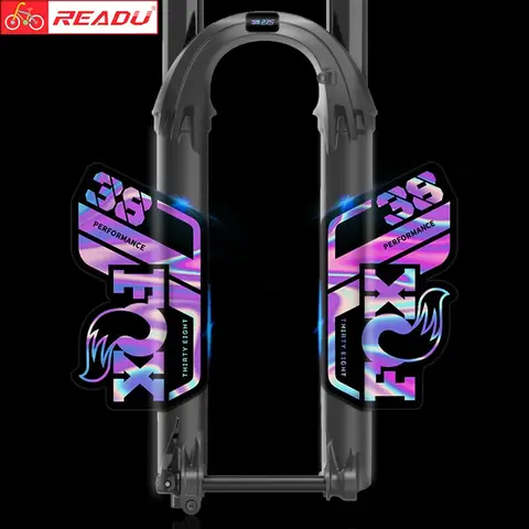 Naklejka na widelec przedni Fox 38 Performance 2021, naklejka na widelec przedni roweru górskiego, naklejka na widelec Fox, malowanie rowerów