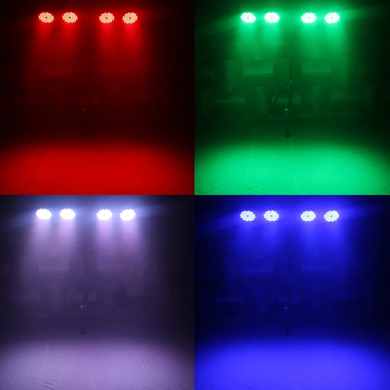 

54x3W Full Color LED Flat Par light LED wash effect light Disco Bar Club Party Wedding Concert DMX512 Stage Lighting Event Show