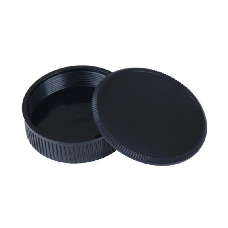 M42 Rear Lens Cover+Camera Body Cap Anti-dust Protection ABS Plastic Black for M42 42mm Screw  Mount Camera Accessories