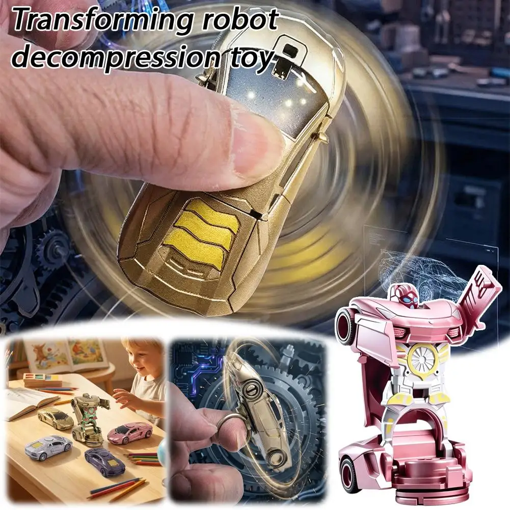 Mini 2 In 1 Car Toys One-key Deformation Car Toys Automatic Transformation Robot Model Car Diecasts Toy Boys Gifts Children Toy