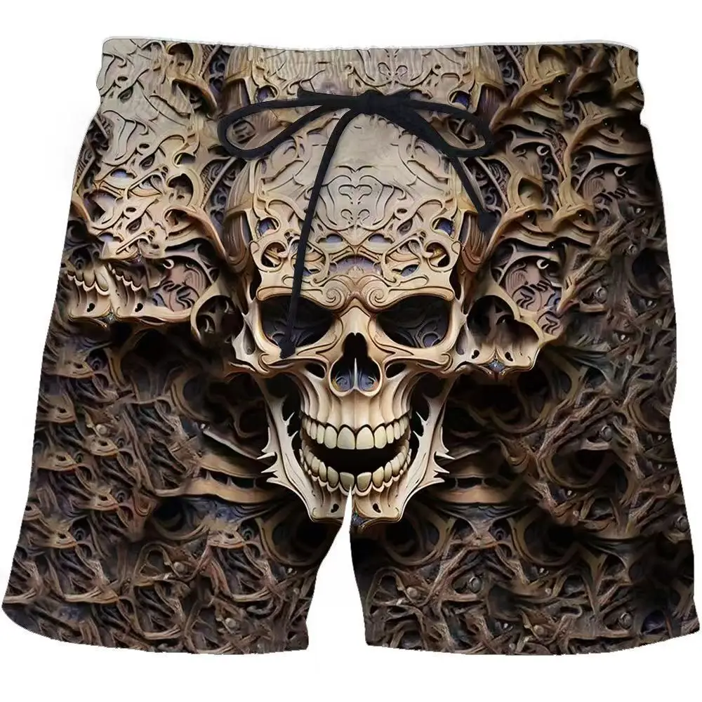 

3D printed cartoon summer pants mens loose casual sports beach shorts