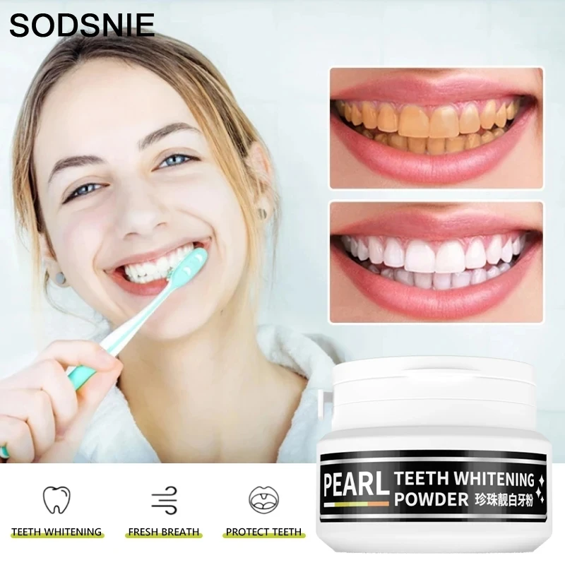 

Teeth Whitening Powder Pearl Essence Natural Dental Toothpaste Toothbrush Kit Oral Hygiene For Remove Stains Plaque 30g