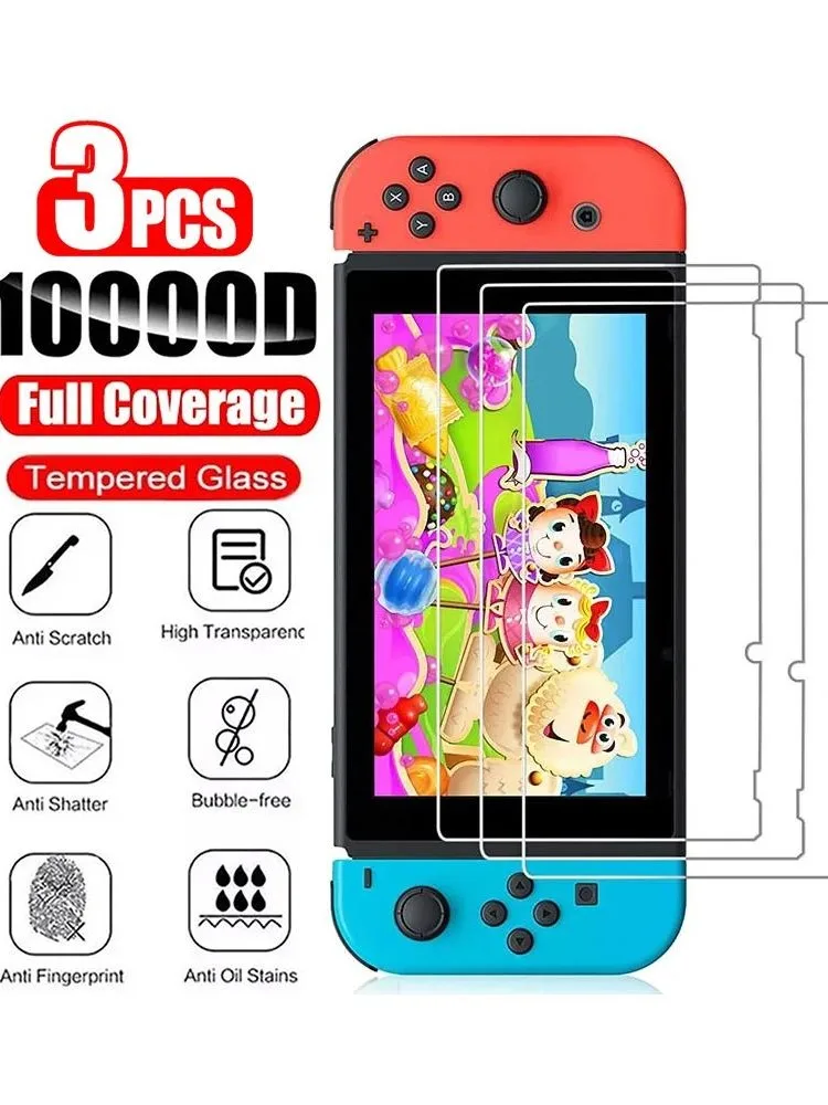 1/2/3 pièces verre de protection pour Nintendo Switch protecteur d'écran en verre trempé pour Nintendo Switch Oled Lite NS accessoires Film