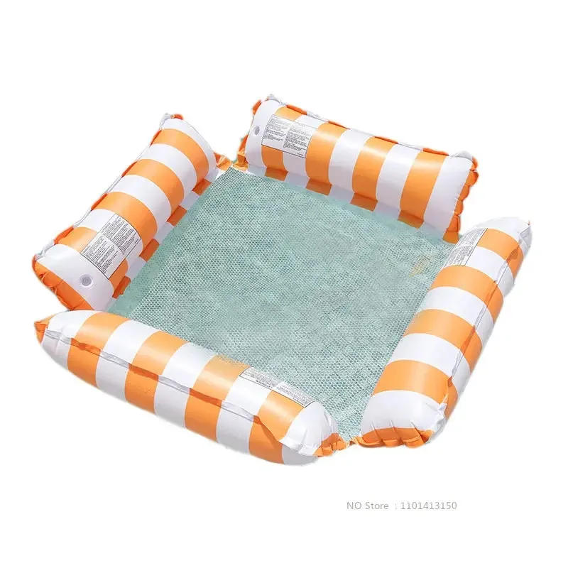 Nova rede de água reclinável inflável flutuante colchão de natação mar anel de natação piscina festa brinquedo reclinável natação