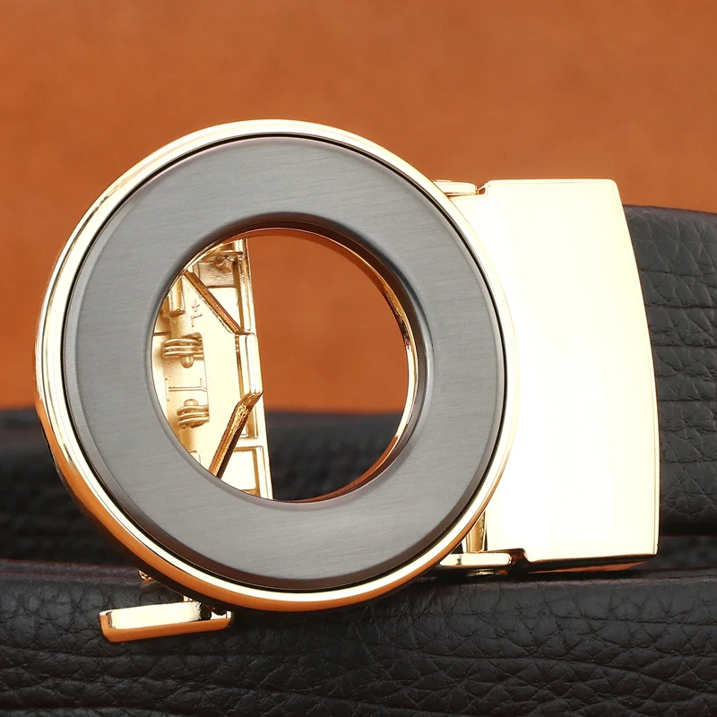 

Модные круглые ремни с автоматической пряжкой, мужские высококачественные дизайнерские ремни из натуральной кожи, формальный пояс для молодых мужчин, пояс