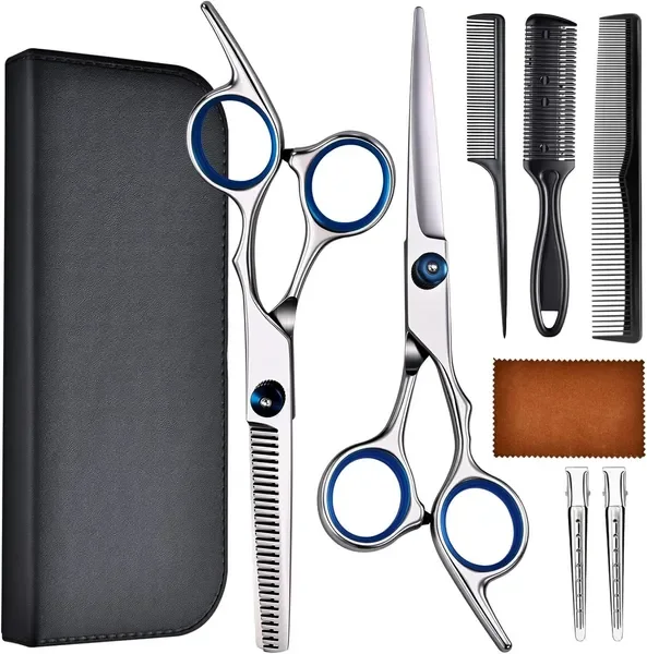 

Professional Hair Cutting Scissors, Stainless Steel Thinning Shears for Men/Women/Kids, LFJ1234