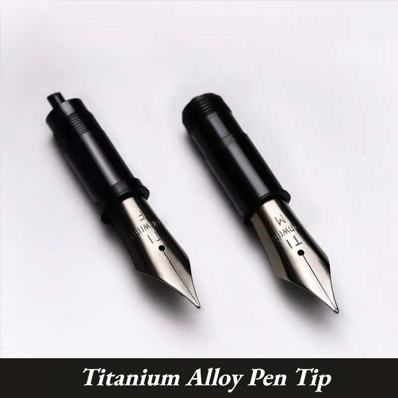Kanwrite No.6/# 6 titanium alloy pen tip, Fountain pen replacement tip compatible with BOCK/JOWO assembly universal EF F M Nib