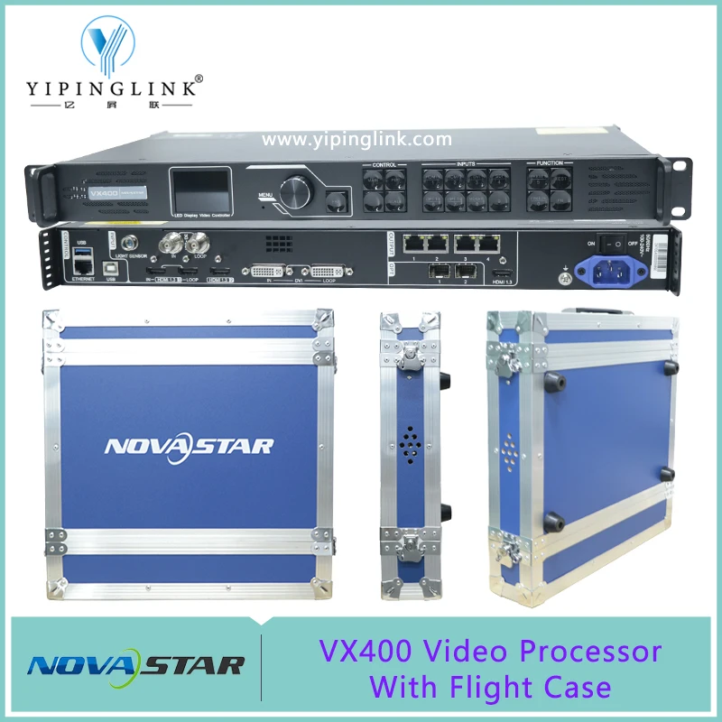 Novastar VX400 Video Controller All-in-One Controller With Flight Case For Rental Stage Full Color LED Screen Display