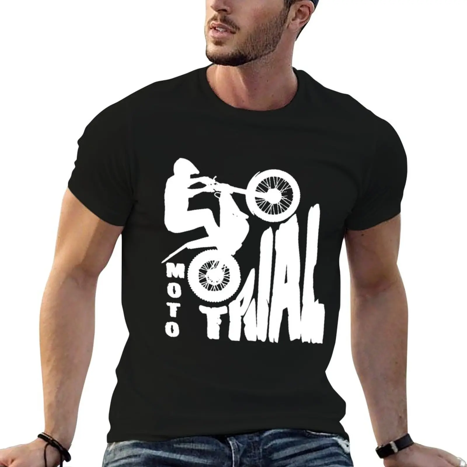 

Moto Trial Trial Bike M O T O R C Y C L E T-Shirt g man t shirts for men mens graphic t shirts T-Shirt