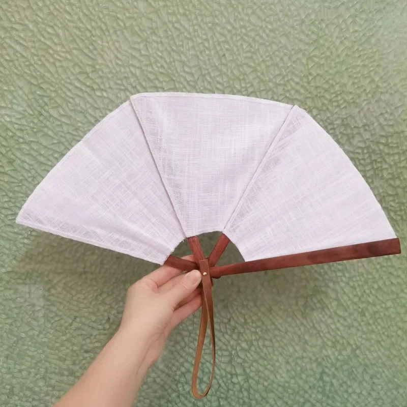 Wood Folding Portable Hand Fan Handmade Spanish Flamenco Bridal Wedding Dance Five Rib Wooden Fan Gift For Women Decor
