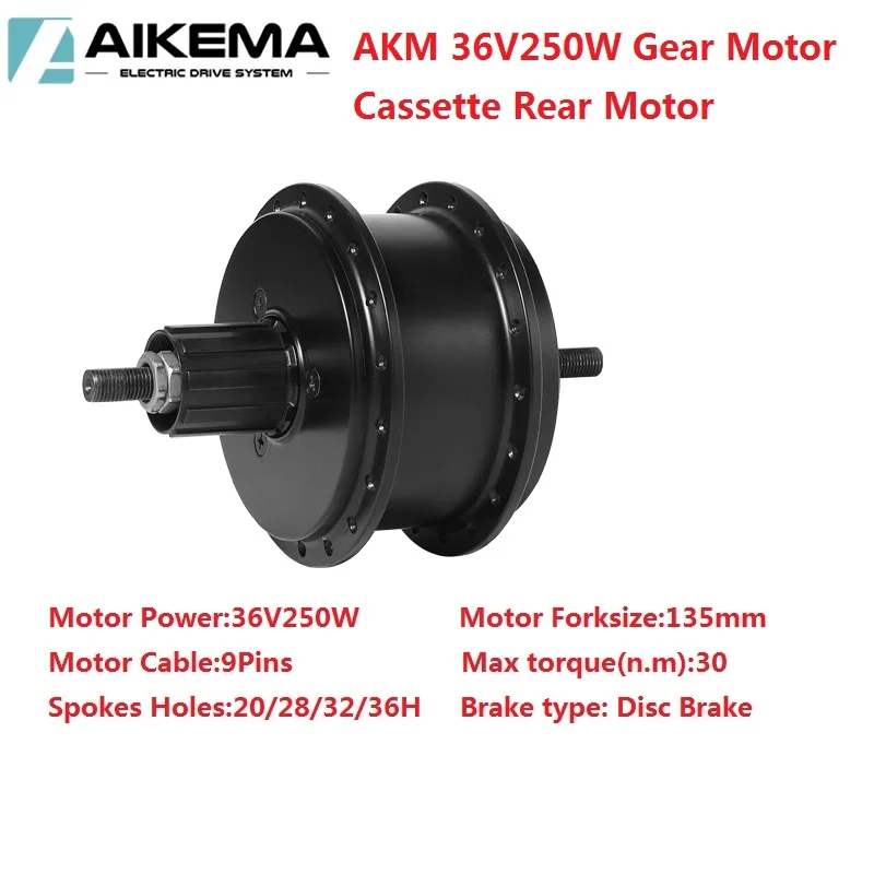 EbikeQ100CST 36V 250W front motor RPM-201/328 / Ebike 36V 250W hub motor / fork size:135mm Q100 36V 250W front motor ebike parts image 1