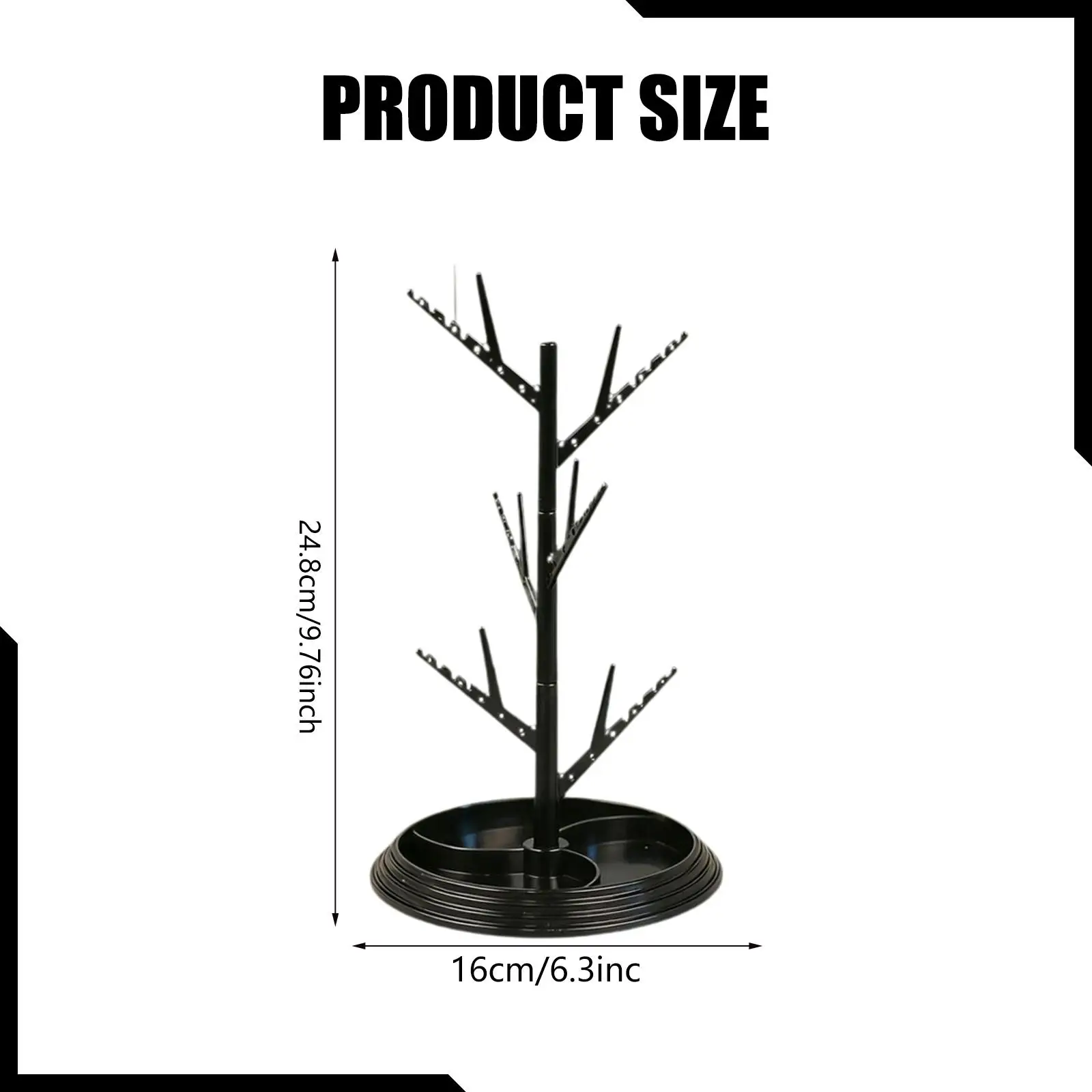 Jewelry Display Stand PP Material Multifunction Organizer Rack for Retail Shop Personal Jewelry Storage