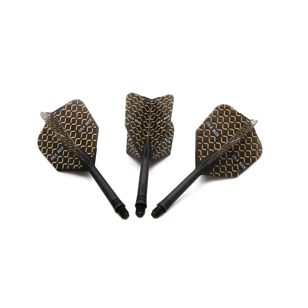 CUESOUL Rose AK5 COLA BEER Integrated Dart Shaft and Flights Big Wing Shape-Size M-28mm 4