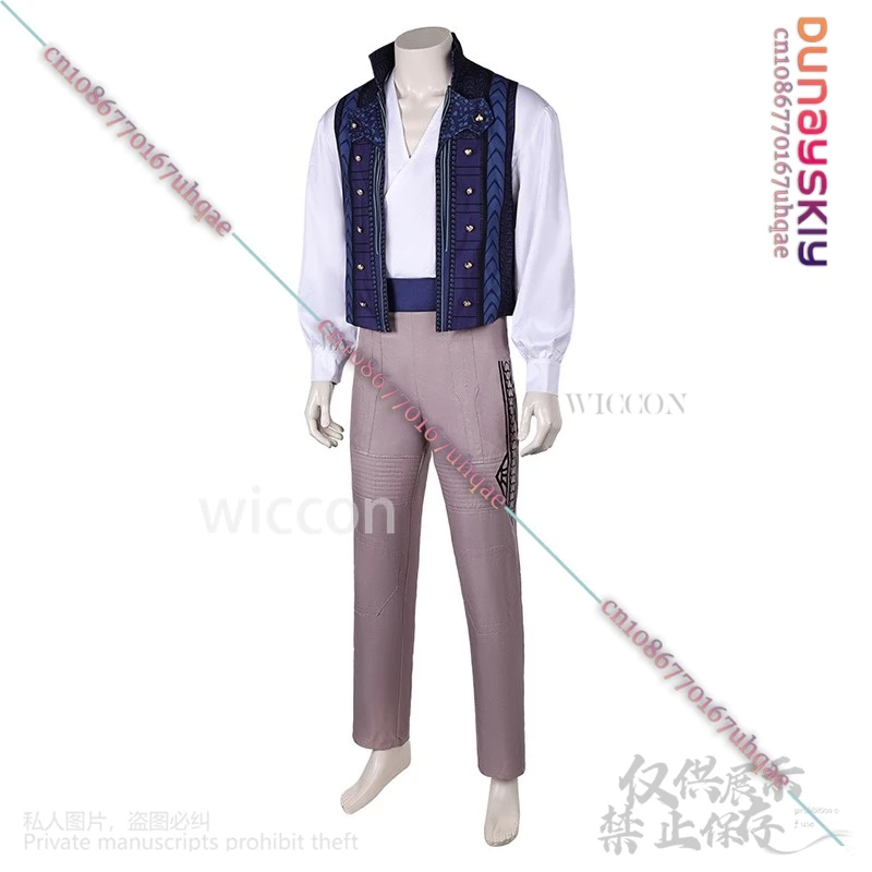 Anime Film Cosplay Wicked Fantasia Prins Fiyero Kostuum Volwassen Mannen Vermomming Shirt Broek Vest Riem Voor Halloween Aangepast