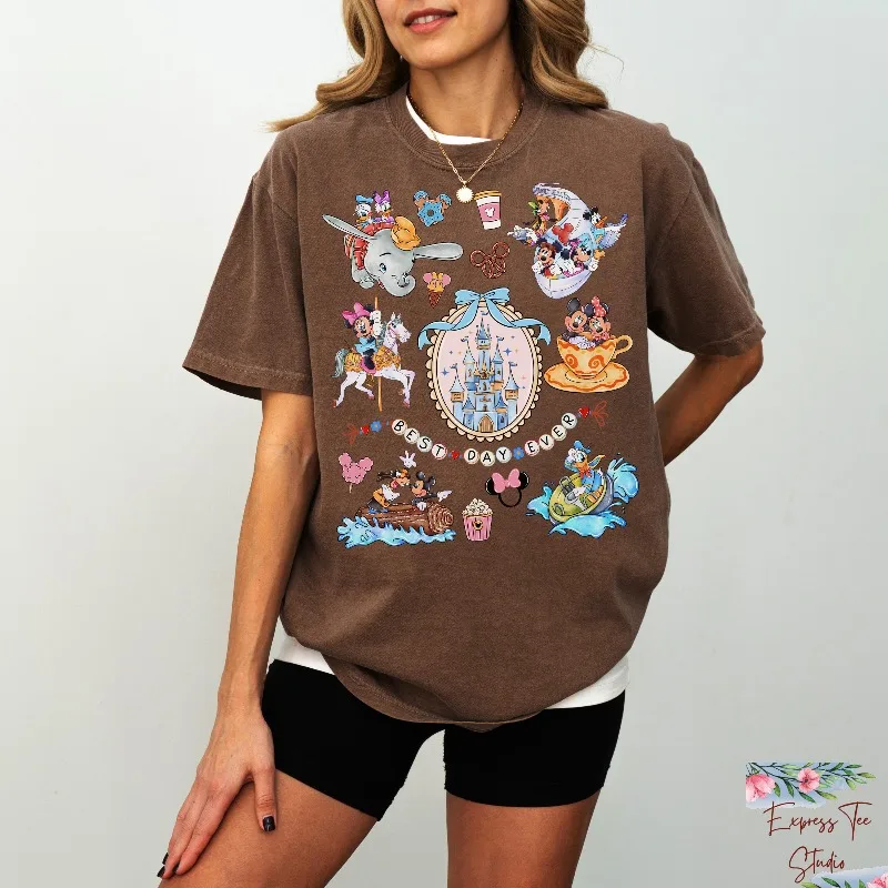 ديزني لاند يمر Mü Dchens قميص المرأة تي شيرت صيف جديد للرجال والنساء ملابس غير رسمية على الموضة للشارع